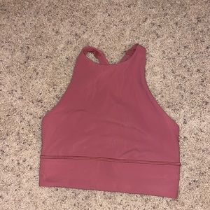 Lululemon Pink High Neck Bra Top
